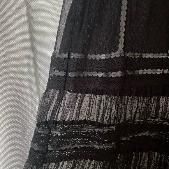Torrid Black Sheer Lace Maxi Skirt - Picture 3 of 4